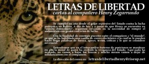 Letras de libertad. Cartas al compañero Henry