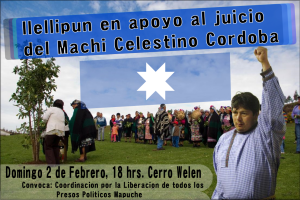 Llellipun en apoyo al juicio del Machi Celestino Córdoba