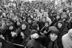 Iranian Women Shouting at US Embassy