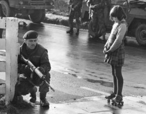 Army Patrol, Northen Ireland. c. 1971.