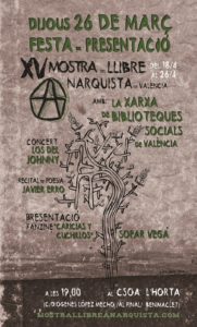 Presentació XV Mostra del Llibre Anarquista de València