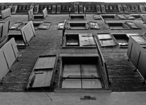 Chinatown-NYC-Windows-Building-black-white