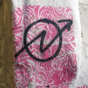 Graffitti_con_simbolo_okupa_malaga