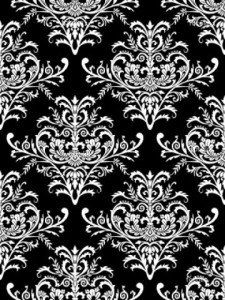 black-and-white-floral-wallpaper