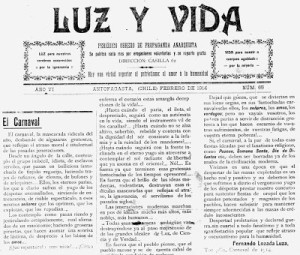 El carnaval - Luz y Vida Nº54, 1914.